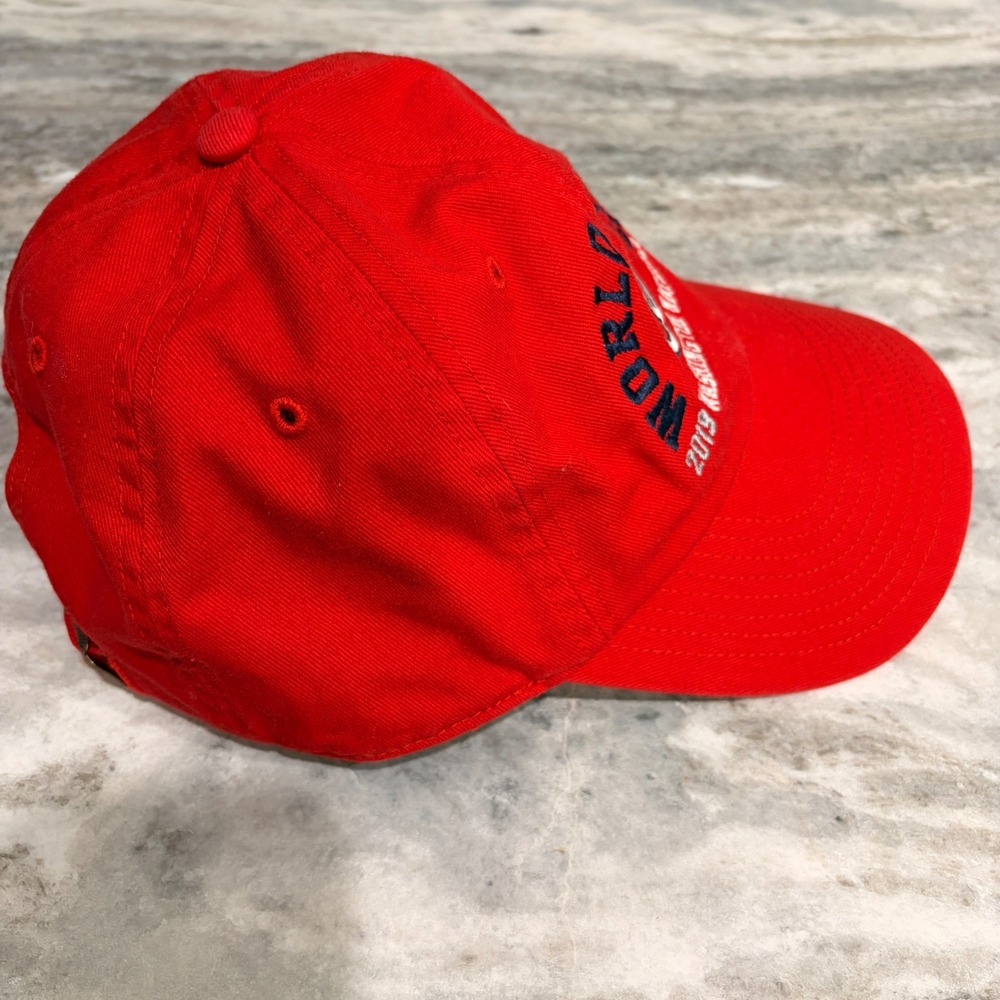 47 Brand Washington Nationals 2019 World Series Hat Red Adjustable Baseball Cap - Picture 6 of 10
